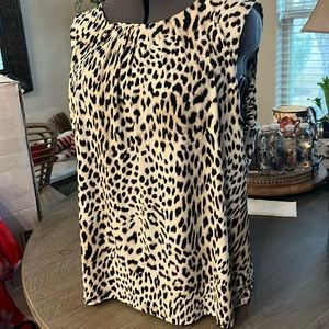 Calvin Klein Animal print sophisticated creme, and black.